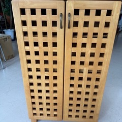 美原店　下駄箱　シューズボックス　　玄関収納 花格子