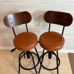 カウンターチェア2台セット (bui) 大久保の椅子《チェア》の中古