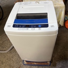 AQUA全自動電気洗濯機AQW-S60B(W) ホワイトの画像
