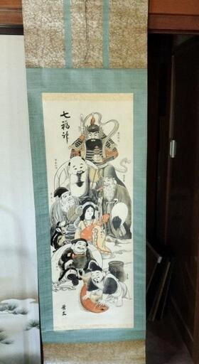 アンティーク掛け軸七福神（景文） (norinori) 仙台のその他の