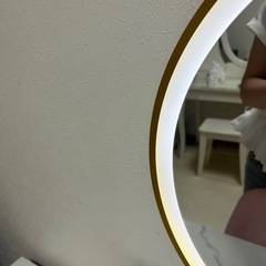 ピンク　スエード生地ドレッサーの画像