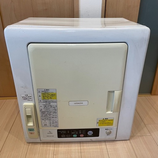 人気の贈り物が大集合 DE-N50WV 衣類乾燥機 5.0kg 日立 乾燥 湊川の (河上) 2018年製 衣類乾燥機
