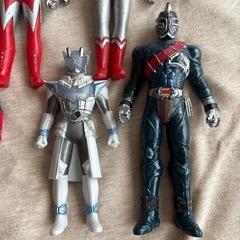 ウルトラマン　仮面ライダー　ソフビセットの画像