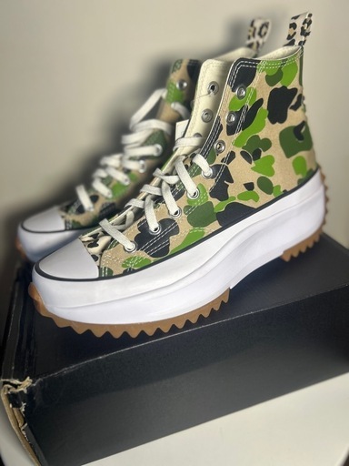 日本未発売コンバース　ランスターハイクハイカット迷彩レオパード　厚底27.0cm