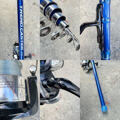 【❗️✨まとめセット✨❗️】釣具セット ロッド＋リール多数＋エギ3本付き 即釣行OK🎣 TREND CASTER/サビキ/磯釣り対応！の画像