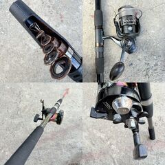 【❗️✨まとめセット✨❗️】釣具セット ロッド＋リール多数＋エギ3本付き 即釣行OK🎣 TREND CASTER/サビキ/磯釣り対応！の画像