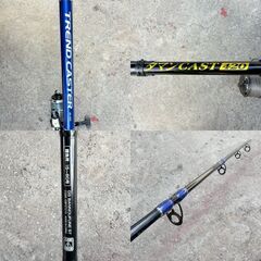 【❗️✨まとめセット✨❗️】釣具セット ロッド＋リール多数＋エギ3本付き 即釣行OK🎣 TREND CASTER/サビキ/磯釣り対応！の画像