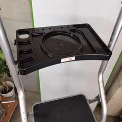 【値下げ！】アルミ製トレー付き脚立 4段 高さ180cm 中古美品の画像