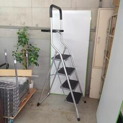 【値下げ！】アルミ製トレー付き脚立 4段 高さ180cm 中古美品の画像