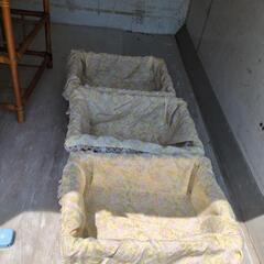 ラタン　3段　チェストの画像