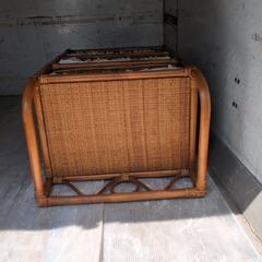 ラタン　3段　チェストの画像