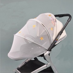 【全新】ベビーカー用 虫よけ メッシュカバー 星柄