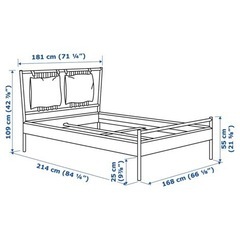 【7/31迄】IKEA ベットフレーム ダブルサイズの画像