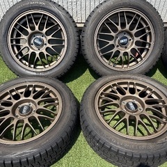 TOYOTA純正BBS 215/55r17 スタッドレスバリ山2...