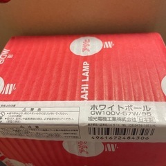 60w形　白熱灯6個セット 【品番】GW100V-57W/95の画像