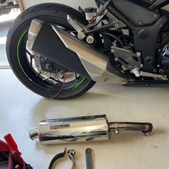 NINJA250武川マフラーの画像