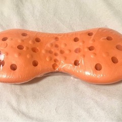 ★ 背中や腰や肩などのツボ トレーニング マッサージ器具 オレンジ 未使用 ★の画像