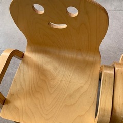 子供　椅子　ウッド　キコリの小いすの画像