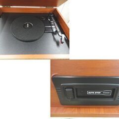 ION オールインワン・ミュージックプレーヤー SUPERIOR LP Bluetooth・USB再生対応 レコード CD カセット ラジオ 木製 ブラウン 札幌 西岡店の画像