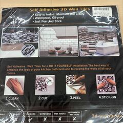 ★☆タイルシール キッチン 耐熱 防水 洗面所 トイレ DIY 家具やアイテムの装飾★☆の画像