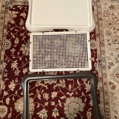 犬トイレ＊メッシュあり中古犬トイレトレーメッシュの画像