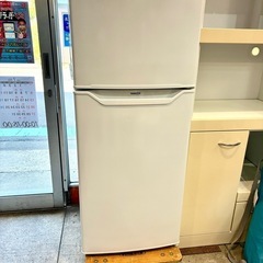 仙台市内トラック荷台渡し無料！ 2022 山善
 冷蔵庫 2ドア 中古 家電 買取 仙台 128Lの画像