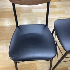 【トレファク　ラパーク岸和田店】ダイニング3点セット　ブラウン×ブラックの画像