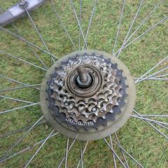 700×28c 自転車前後輪ホイール実動外しの画像