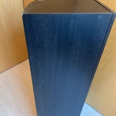 カラーボックス　３段　コーナータイプ　ブラウンの画像