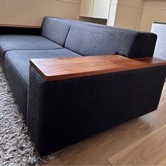 FLANNEL SOFA【BRICK 両肘ウォールナット無垢材】...