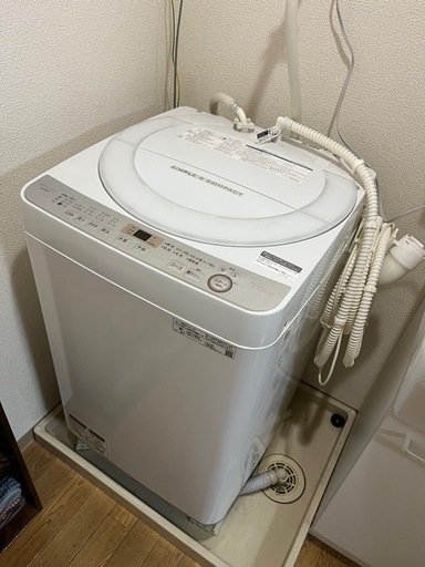 7kg洗濯機 シャープ 2019年製