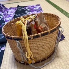 浴衣／４点／小物／兵児帯／帯紐／セット／浴衣と帯は未使用の画像