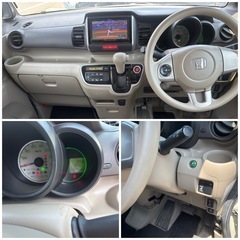 🉐H24ホンダN-BOX 4WD 車検2年付 132,500㌔ フルセグナビ バックカメラ プッシュスタートの画像