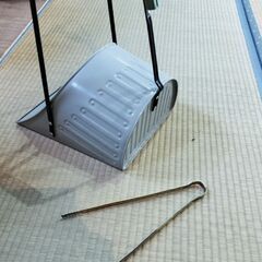レトロ？丈夫スチールチリトリ未使用　鉄道水取り掃除の画像