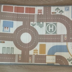 遊べるリバーシブルマット　道路柄