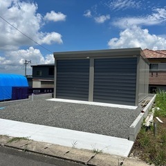 新築‼️電動シャッター‼️12坪倉庫付き‼️貸し土地‼️
