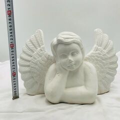 【❗️✨玄関先におすすめ✨❗️】天使モチーフの可愛い置物／インテリア雑貨 彫像 デコレーション オブジェの画像