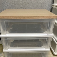ウッドトップチェスト3段　非常にいい状態