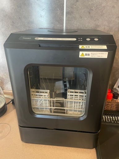 工事不要、シンク横におけるタンク式食洗機 ラクアminiPlus