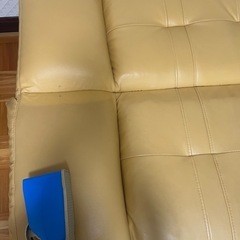 ソファベッド　黄色の画像