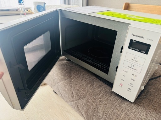 美品】Panasonic 単機能レンジ NE-FL1A-W｜2023年購入・フラット