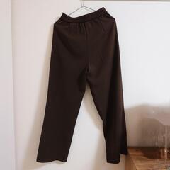 【美品】Furtier Land レディース テーパードパンツ Mサイズ相当 ダークブラウンの画像