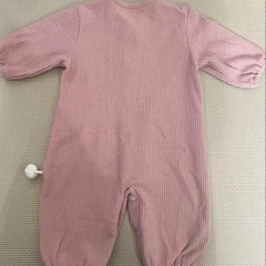 ベビザラス　うさぎのロンパース　60〜70 ピンクの画像