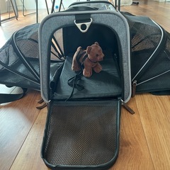 小型犬用キャリーケース　ケージにもなる優れもの！の画像