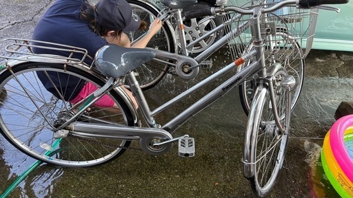 自転車パナソニックシルバー