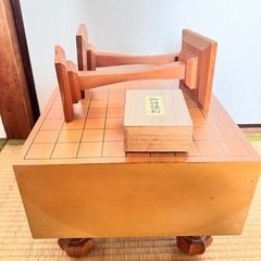 脚付将棋盤5寸＋駒＋駒台の画像