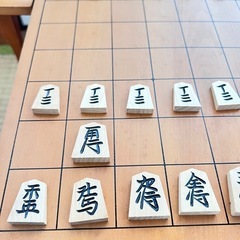 脚付将棋盤5寸＋駒＋駒台の画像