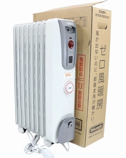 未開封 デロンギ：オイルヒーター /H770812EFSN-GY