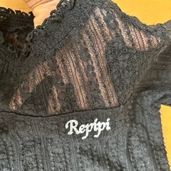 Repipi レピピ　黒　レース　トップス　Sサイズの画像