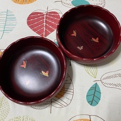 菓子器2組・お盆の画像